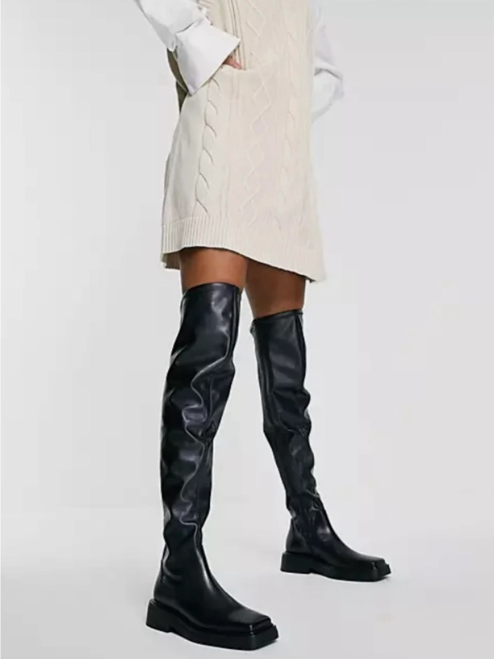Vagabond Eyra Over-the-Knee Leather Boots - Picture 2 of 10
